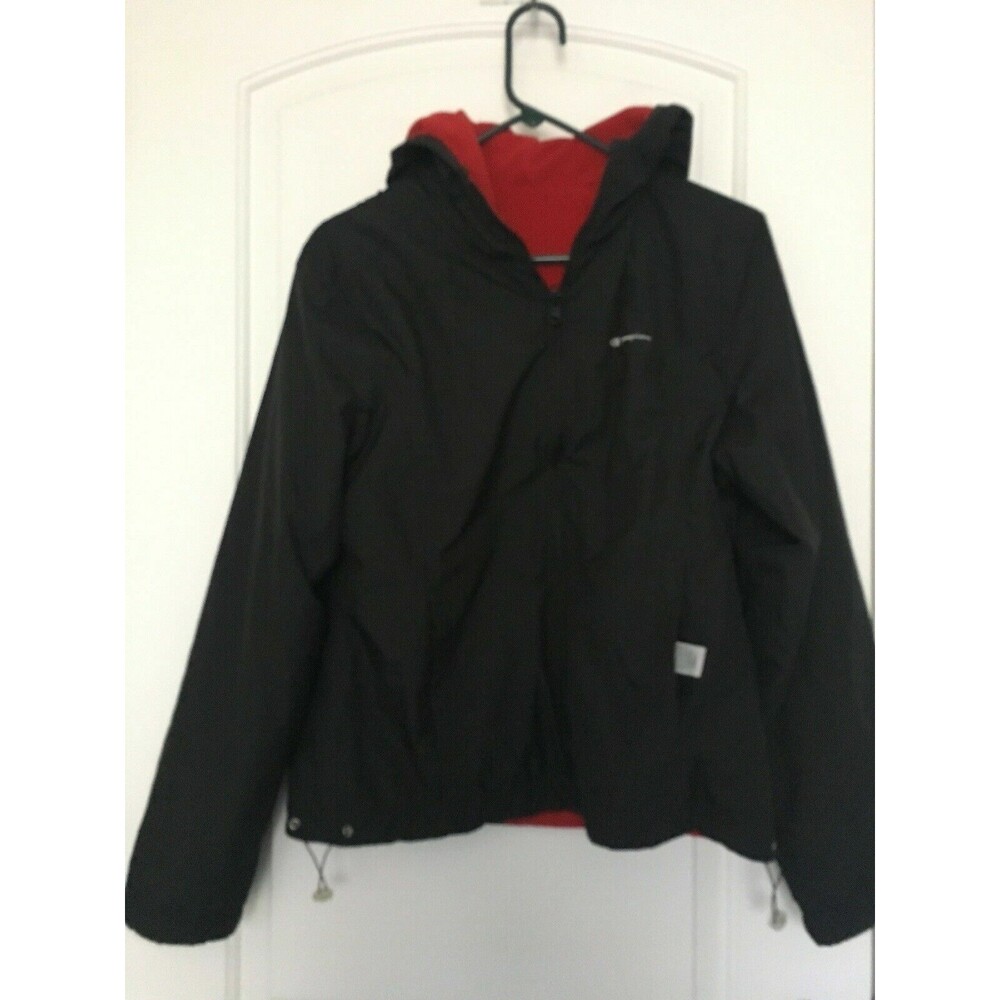 Champion Women's Full Zip  Jacket Athletic Reversible Size Small Black/Red